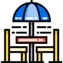 architecture and city,cafe,coffee shop,sun umbrella,seat,table,chairs,chair and table
